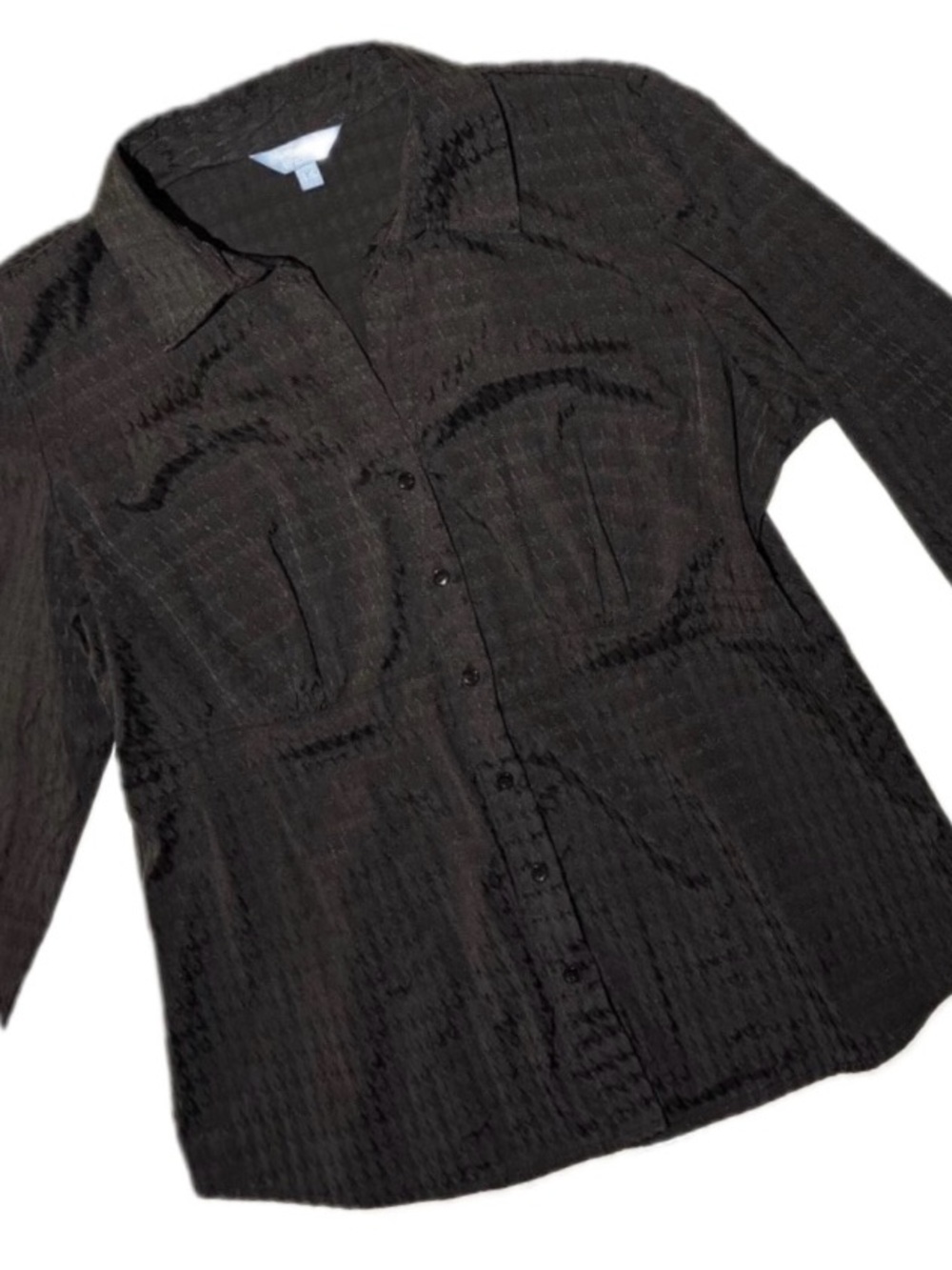 Ladies Denver Hayes Charcoal Button-Down Shirt